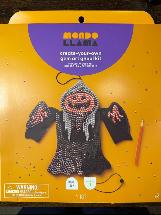Mondo Llama Other - Mondo Llama Kids Create-Your-Own Gem Art Ghoul Kit. NWT